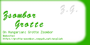 zsombor grotte business card